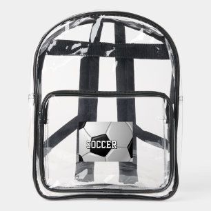 Soccer Design Clear Stadium Backpack