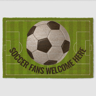 Soccer Design Coir DoorMat Fiber Doormat