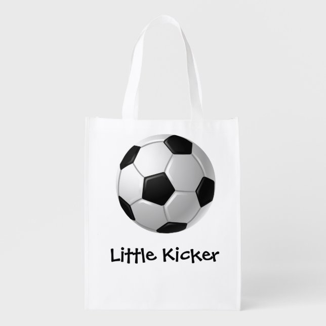 Soccer Design Customizable Reusable Grocery Bag (Front)