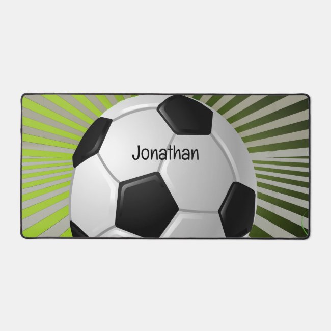 Soccer Design Desk Mat