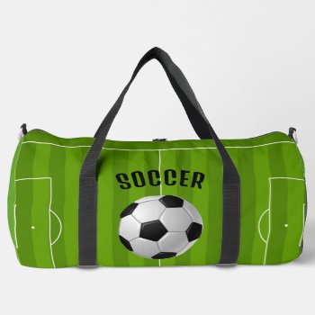 Soccer Design Duffel Bag by SjasisSportsSpace at Zazzle
