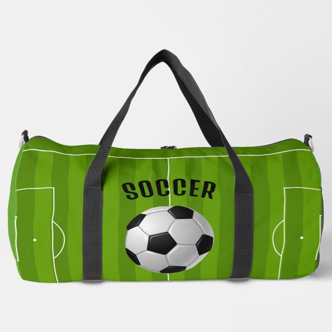 Soccer Design Duffel Bag