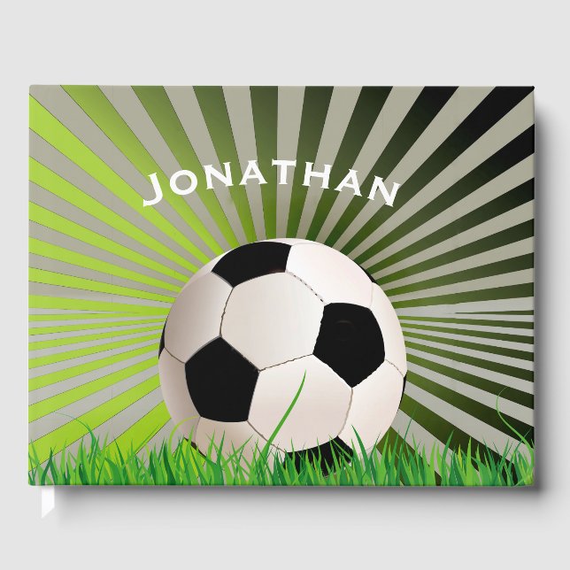 Soccer Design Guest Book (Front)