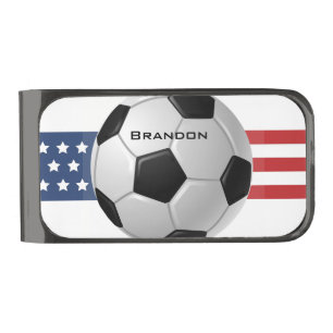 Soccer Design Money Clip