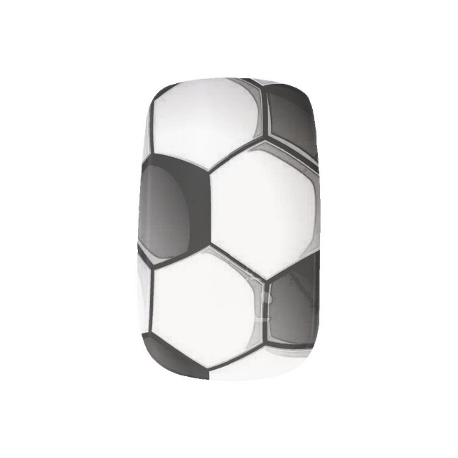 Soccer Design Nails Minx Nail Art (Right Thumb)