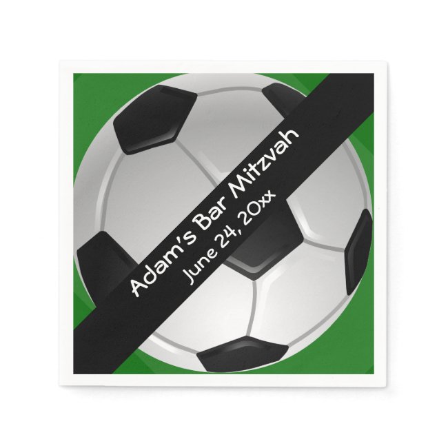 Soccer Design Paper Napkins