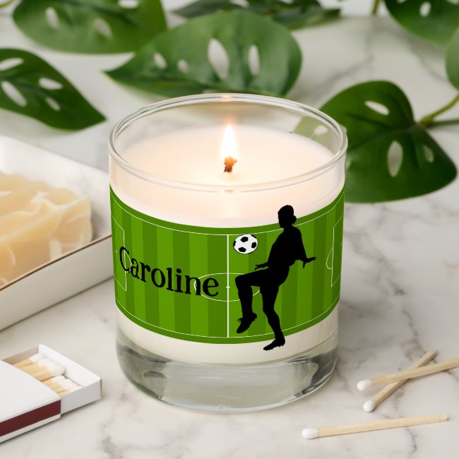 Soccer Design Scented Candle