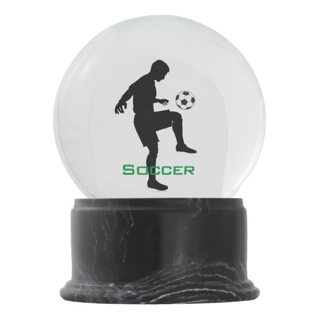 Soccer Design Snow Globe