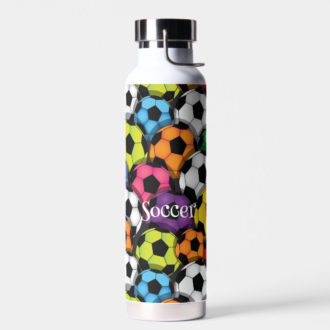 Soccer Design Thor Cooper Vacuum Insulated  Water Bottle (Left)