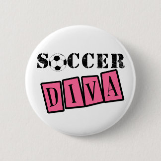 Soccer Diva Pinback Button