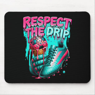 Soccer Drip Boys Ice Cream Drip Youth Respect The Mouse Pad