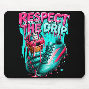 Soccer Drip Boys Ice Cream Drip Youth Respect The Mouse Pad