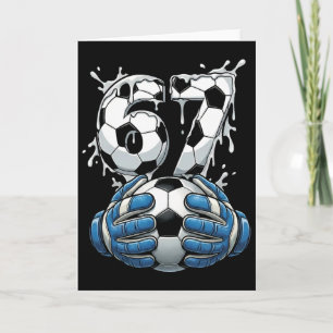Soccer Drip Number 67 Boys Soccer Goalkeeper 67  Card