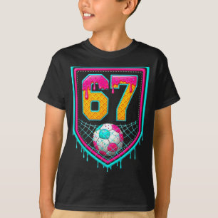 Soccer Drip Number 67 Soccer Player T-Shirt