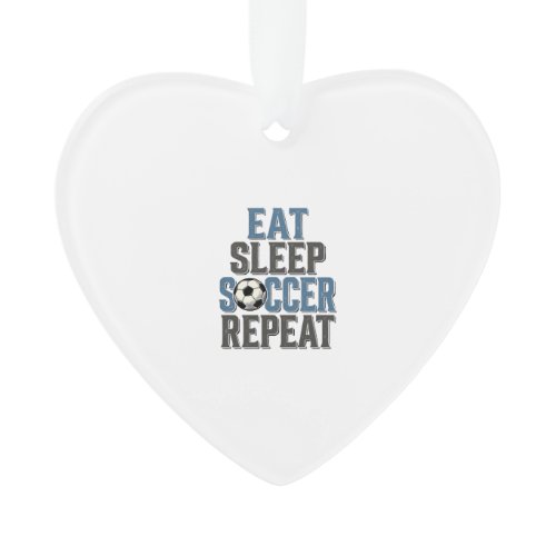 Soccer Eat Sleep Repeat Vintage Typography Shirt_1 Ornament