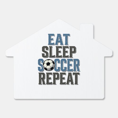 Soccer Eat Sleep Repeat Vintage Typography Shirt_1 Sign
