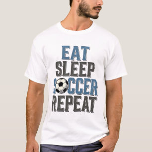 Soccer Eat Sleep Repeat Vintage Typography Shirt_1 T-Shirt