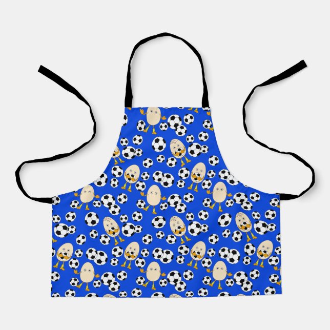 Soccer Egghead Pattern  Apron (Front)