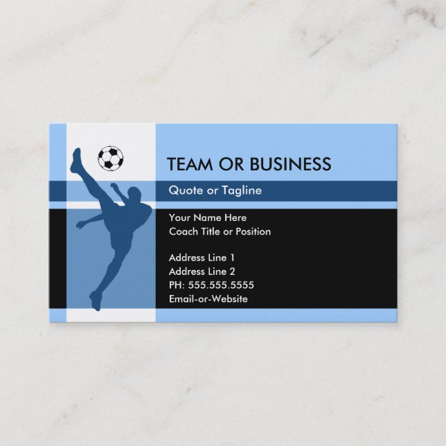soccer elegance business card (Front)