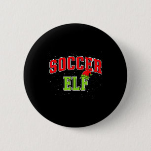 Soccer Elf Christmas Family Matching Group Xmas  Button