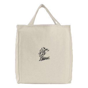 Soccer Embroidered Tote