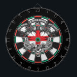 Soccer England Dart Board<br><div class="desc">Flag of England is the focus of these English soccer gifts! My Team, My Sport and soccer text over elegant banners! Show pride in your national team with colorful and cool soccer gifts!</div>