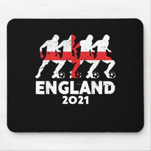 Soccer England Flag Football Team Player 2021 Gift Mouse Pad
