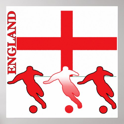 Soccer England Poster