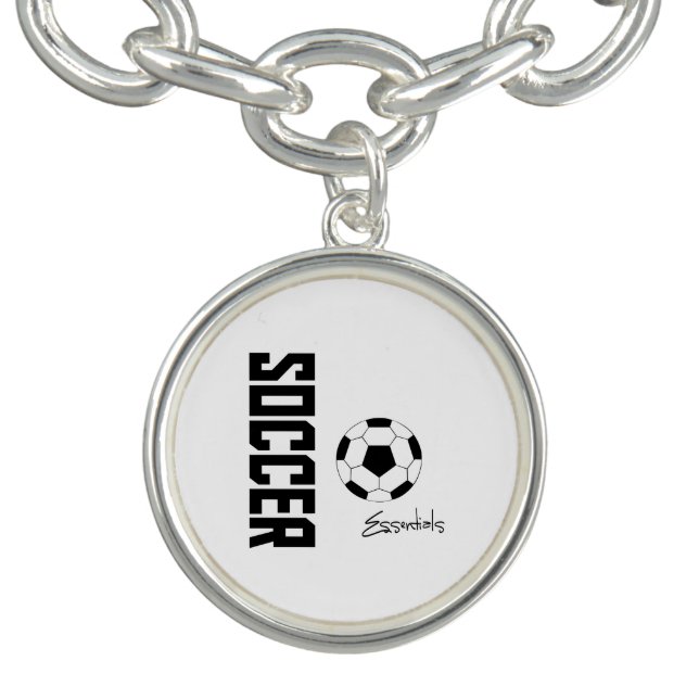 Soccer Essentials Charm Bracelet (Design)