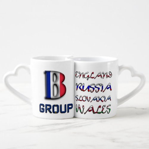 Soccer European Championship Euro 2016 Group B Coffee Mug Set