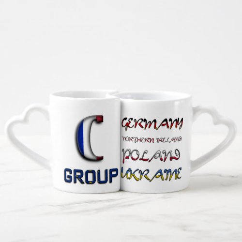 Soccer European Championship Euro 2016 Group C Coffee Mug Set