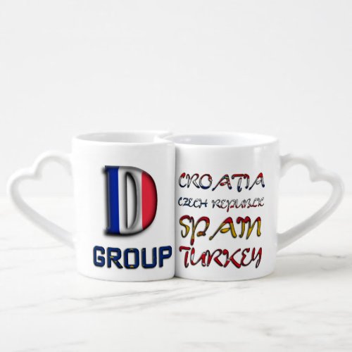 Soccer European Championship Euro 2016 Group D Coffee Mug Set