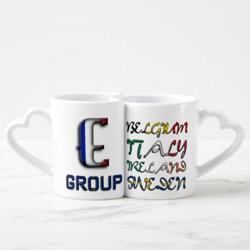 Soccer European Championship Euro 2016 Group E Coffee Mug Set