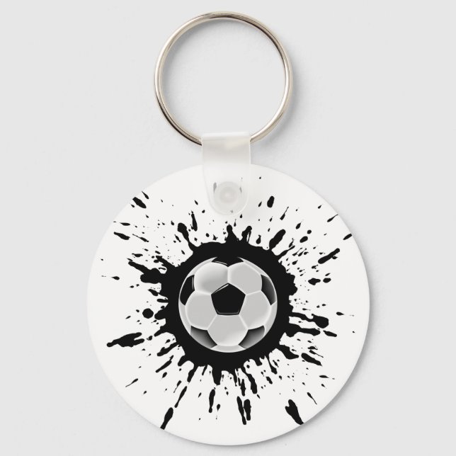 Soccer Explosion Keychain (Front)