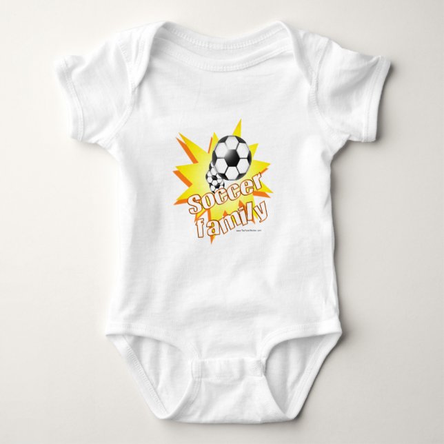 Soccer Family Baby Bodysuit (Front)