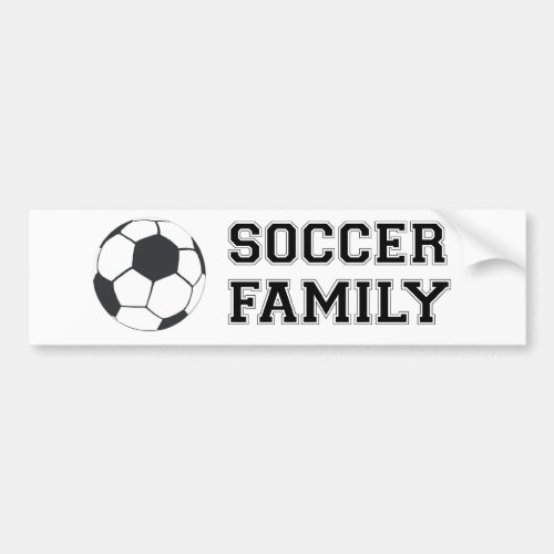 Soccer Family Bumper Sticker