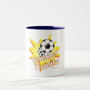 Soccer Family Two-Tone Coffee Mug