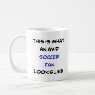 soccer fan, avid coffee mug