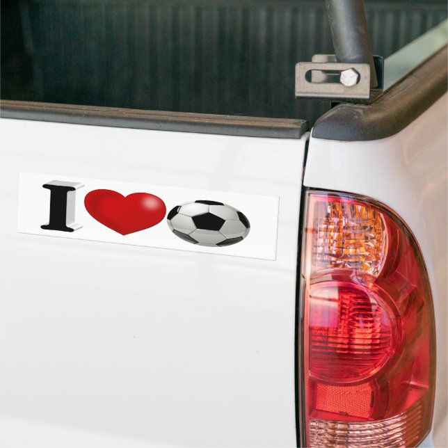 Soccer Fan Bumper Sticker (On Truck)