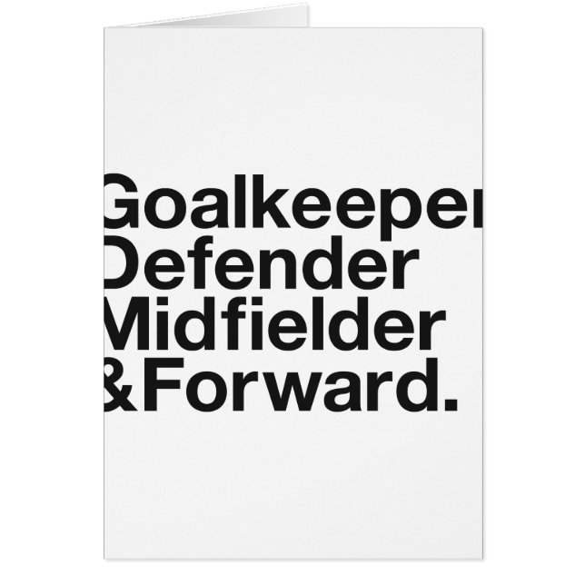 Soccer Fan Cards (Front)