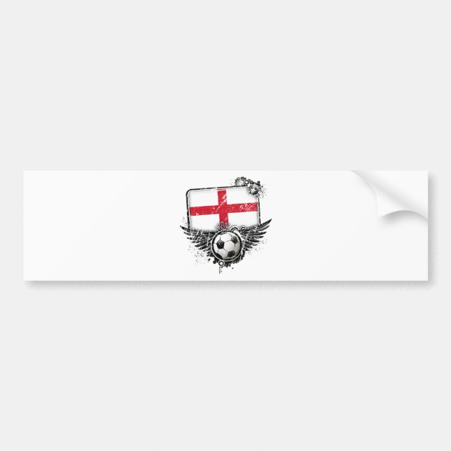 Soccer fan England Bumper Sticker (Front)
