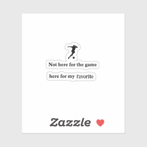 Soccer Fan Favorite Custom Vinyl Sticker