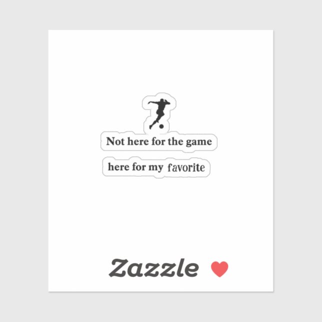Soccer Fan Favorite Custom Vinyl Sticker (Sheet)