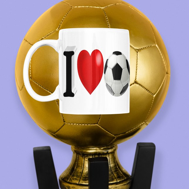 Soccer Fan half text  Giant Coffee Mug (Creator Uploaded)