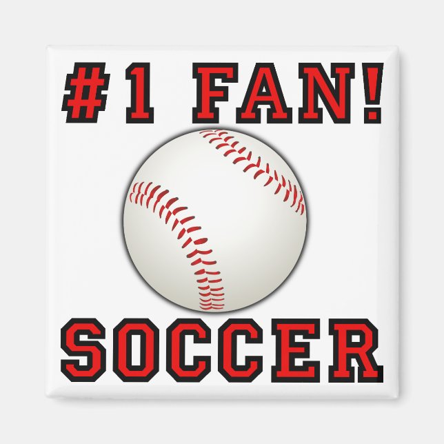 Soccer Fan Not Funny Fridge Magnet (Front)