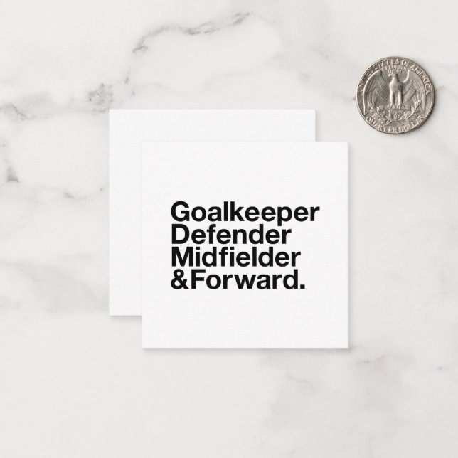 Soccer Fan Note Card (Front/Back In Situ)