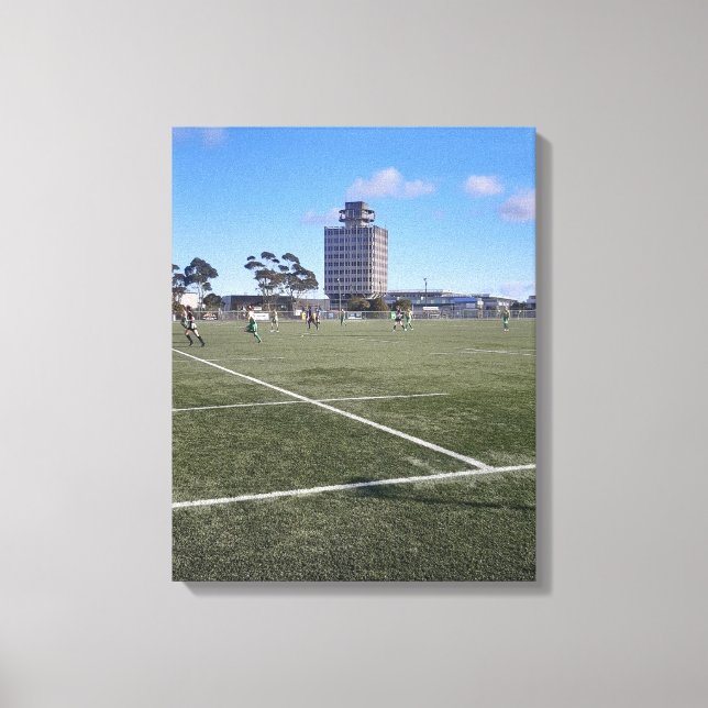 Soccer fan or Landscape photo Canvas Print (Front)