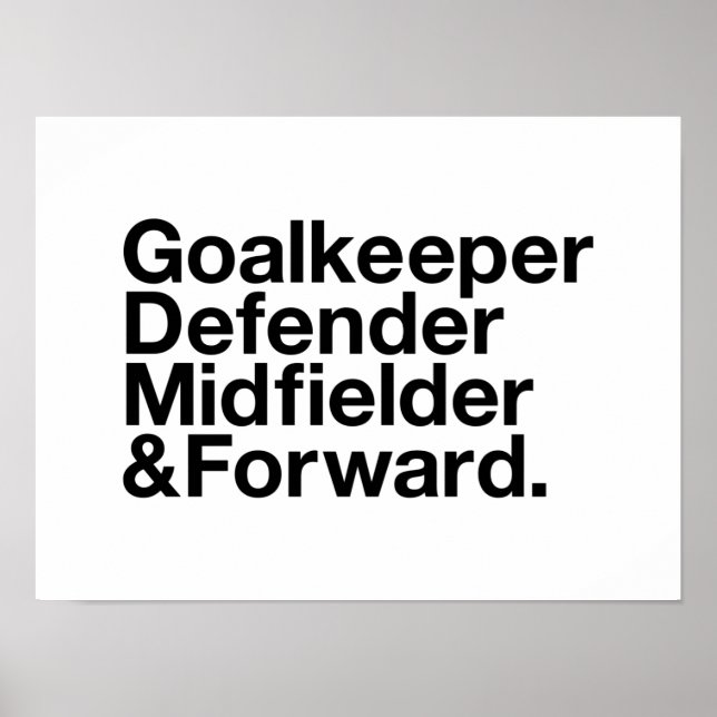 Soccer Fan Poster (Front)