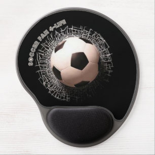 Soccer Fan Soccer Ball Gel Mouse Pad