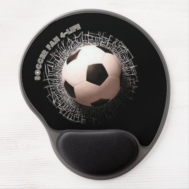 Soccer Fan Soccer Ball  Gel Mouse Pad (Front)